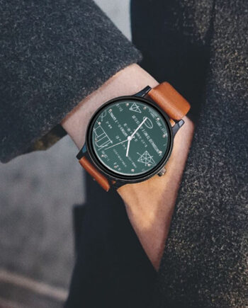 Math Graph Dial Wrist Watch