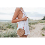 Round Shape Rattan Straw Bag 1