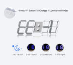 3D Digital LED Wall Clock 2
