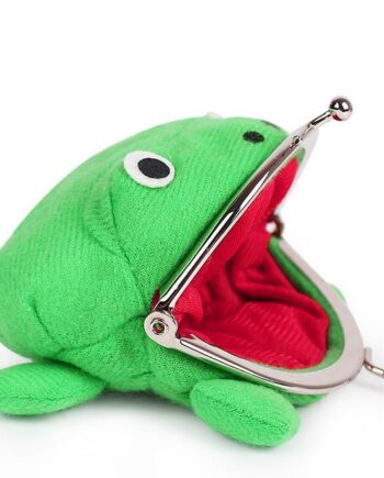 Green Frog Funny Purse