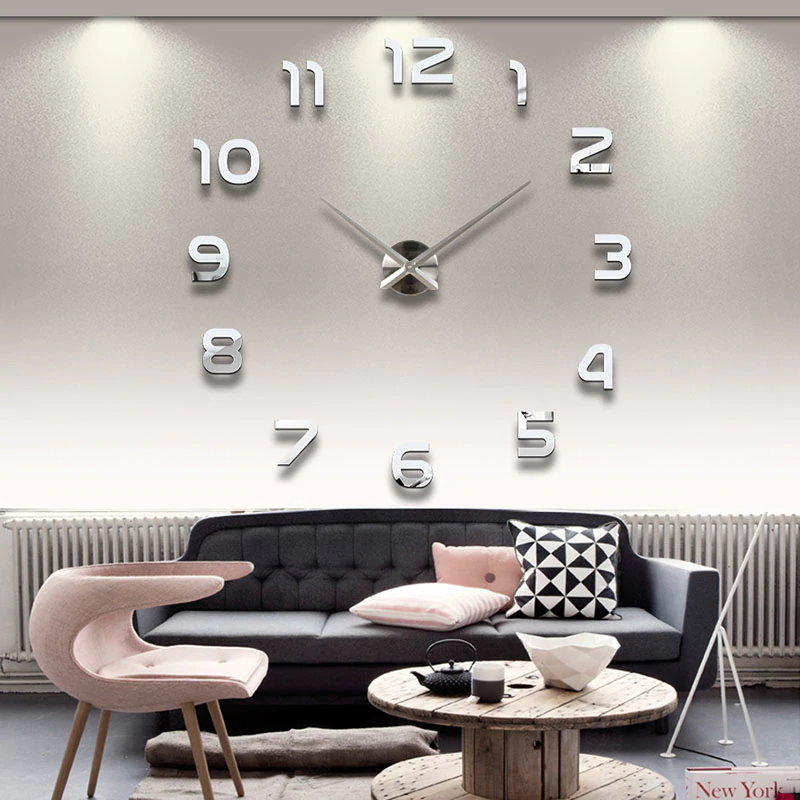Huge size 3D Wall Clock