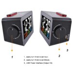 Wake Up Digital Alarm Clock with Temp meter 3